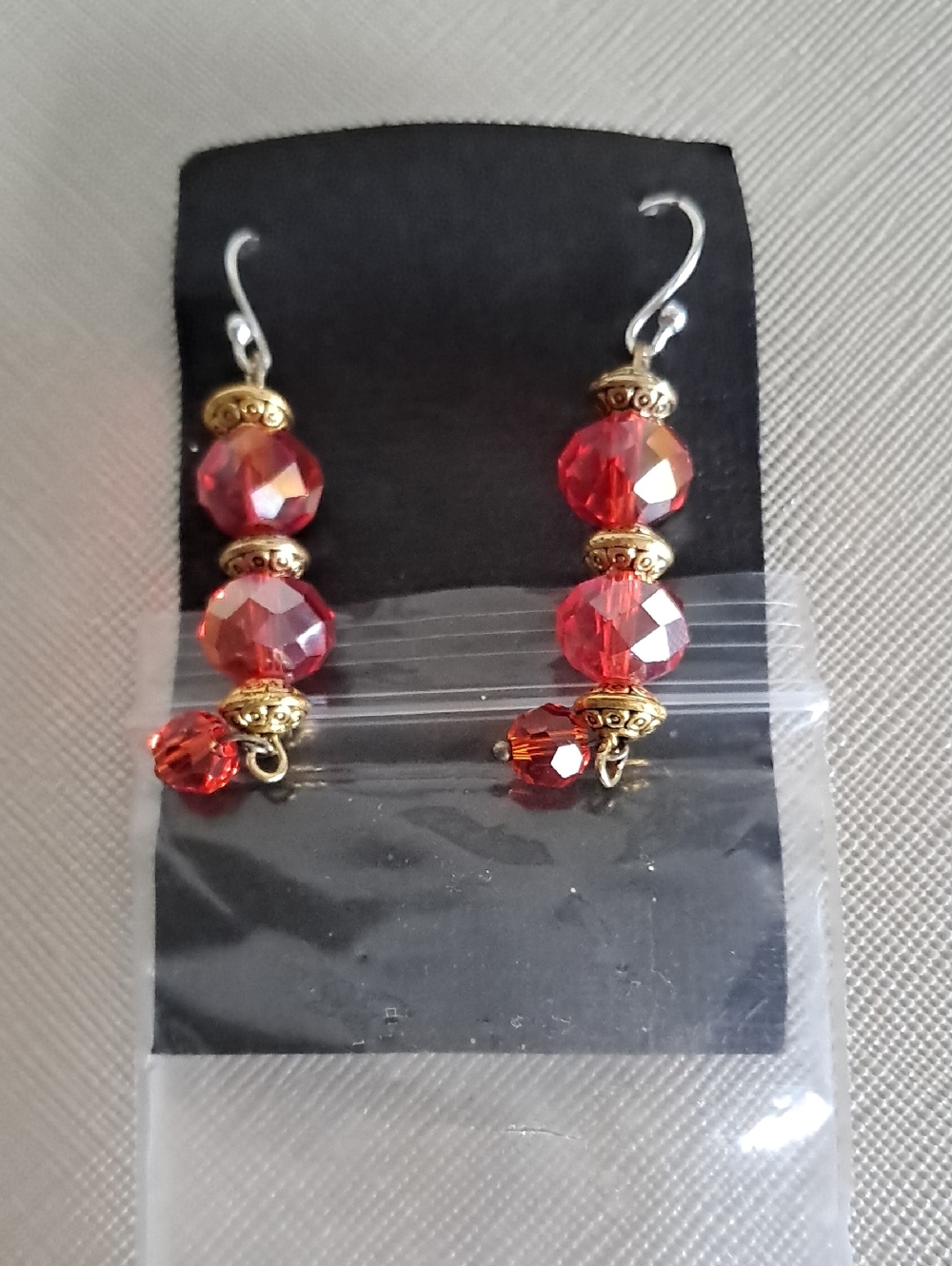Red Crystal Drop Earrings - Unbranded Women’s Jewelry